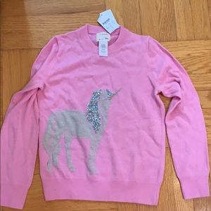 Girls size 10 Jcrew-crewcuts unicorn sweater
